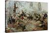 The Attack Upon the Chew House-Howard Pyle-Stretched Canvas