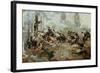 The Attack Upon the Chew House-Howard Pyle-Framed Giclee Print