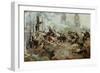 The Attack Upon the Chew House-Howard Pyle-Framed Giclee Print