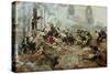 The Attack Upon the Chew House-Howard Pyle-Stretched Canvas