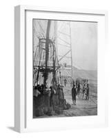 The Attempt by the Count De La Vaulx to Cross the Mediterranean by Balloon, 1901-P Doye-Framed Giclee Print