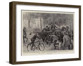 The Attempt on the Life of the Shah in Paris-Paul Destez-Framed Giclee Print