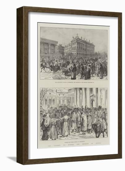 The Attempt to Murder the Emperor of Russia-Johann Nepomuk Schonberg-Framed Giclee Print