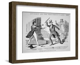 The Attempted Assassination of General Andrew Jackson-American School-Framed Giclee Print