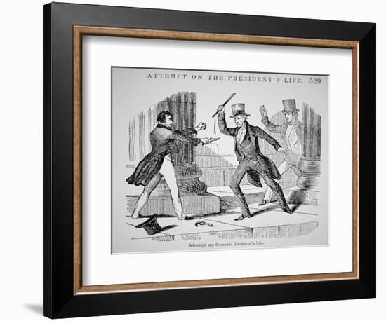 The Attempted Assassination of General Andrew Jackson-American School-Framed Giclee Print