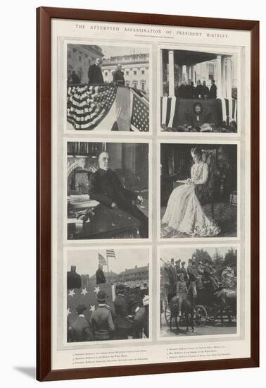 The Attempted Assassination of President Mckinley-null-Framed Giclee Print