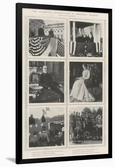 The Attempted Assassination of President Mckinley-null-Framed Giclee Print