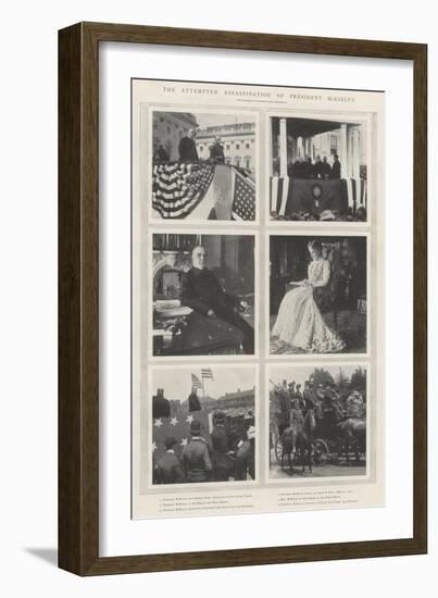 The Attempted Assassination of President Mckinley-null-Framed Giclee Print