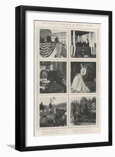 The Attempted Assassination of President Mckinley-null-Framed Giclee Print