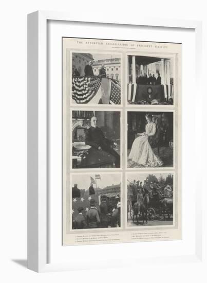 The Attempted Assassination of President Mckinley-null-Framed Giclee Print