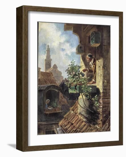 The Attic Room, 1862-Carl Spitzweg-Framed Giclee Print