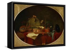 The Attributes of Civilian Music, 1767-Jean-Baptiste Simeon Chardin-Framed Stretched Canvas