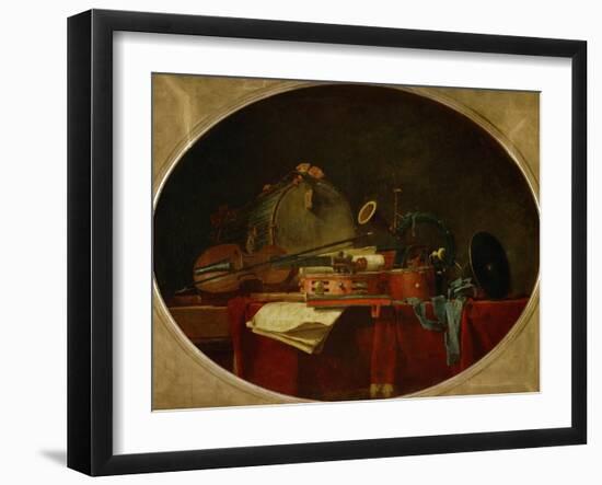 The Attributes of Civilian Music, 1767-Jean-Baptiste Simeon Chardin-Framed Giclee Print