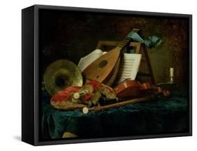 The Attributes of Music, 1770-Anne Vallayer-coster-Framed Stretched Canvas