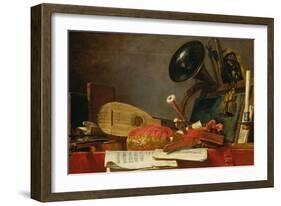 The Attributes of Music-Jean-Baptiste Simeon Chardin-Framed Giclee Print