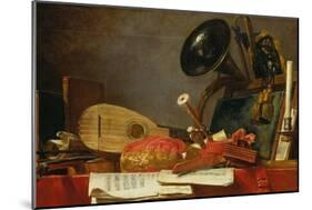 The Attributes of Music-Jean-Baptiste Simeon Chardin-Mounted Giclee Print