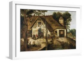 The Auberge Saint-Michel-Hendrik Avercamp-Framed Giclee Print