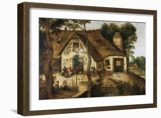 The Auberge Saint-Michel-Hendrik Avercamp-Framed Giclee Print