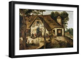 The Auberge Saint-Michel-Hendrik Avercamp-Framed Giclee Print