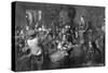 The Auction, Last Day of the Sale, the International Exhibition, 1862-George Bernard O'neill-Stretched Canvas