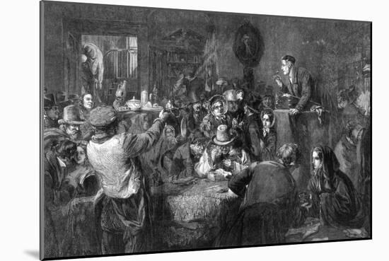The Auction, Last Day of the Sale, the International Exhibition, 1862-George Bernard O'neill-Mounted Giclee Print