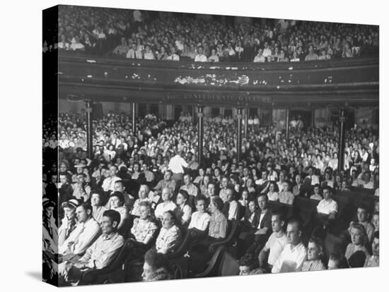 The Audience at the Grand Ole Opry-Ed Clark-Stretched Canvas