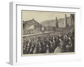 The Audience at the Passion Play, Ober-Ammergau-Matthew White Ridley-Framed Giclee Print