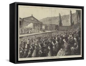 The Audience at the Passion Play, Ober-Ammergau-Matthew White Ridley-Framed Stretched Canvas