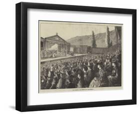 The Audience at the Passion Play, Ober-Ammergau-Matthew White Ridley-Framed Giclee Print