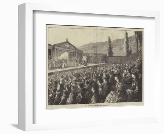 The Audience at the Passion Play, Ober-Ammergau-Matthew White Ridley-Framed Giclee Print