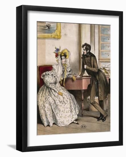 The Audience, Ca 1832-Paul Gavarni-Framed Giclee Print
