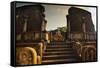 The Audience Hall in the Ancient City in Polonnaruwa-Alex Saberi-Framed Stretched Canvas