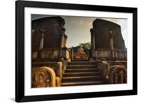 The Audience Hall in the Ancient City in Polonnaruwa-Alex Saberi-Framed Photographic Print