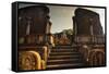 The Audience Hall in the Ancient City in Polonnaruwa-Alex Saberi-Framed Stretched Canvas