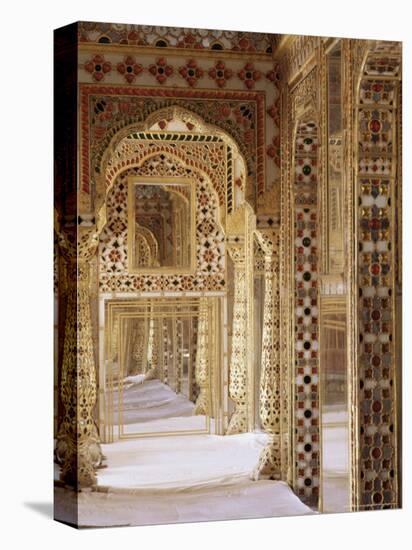 The Audience Hall, the City Palace, Jaipur, Rajasthan State, India-John Henry Claude Wilson-Stretched Canvas