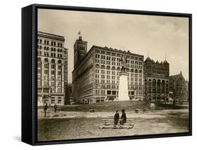 The Auditorium in Chicago, Circa 1890-null-Framed Stretched Canvas