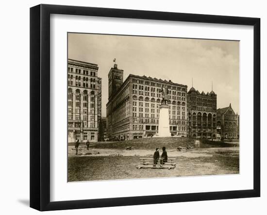 The Auditorium in Chicago, Circa 1890-null-Framed Giclee Print