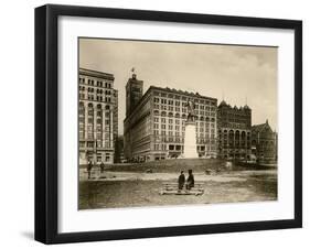 The Auditorium in Chicago, Circa 1890-null-Framed Giclee Print