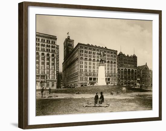 The Auditorium in Chicago, Circa 1890-null-Framed Giclee Print