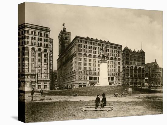 The Auditorium in Chicago, Circa 1890-null-Stretched Canvas