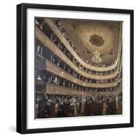 The Auditorium of the Old Castle Theatre, 1887/88-Gustav Klimt-Framed Giclee Print