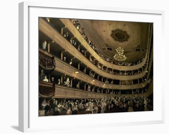 The Auditorium of the Old Castle Theatre, 1888-Gustav Klimt-Framed Giclee Print