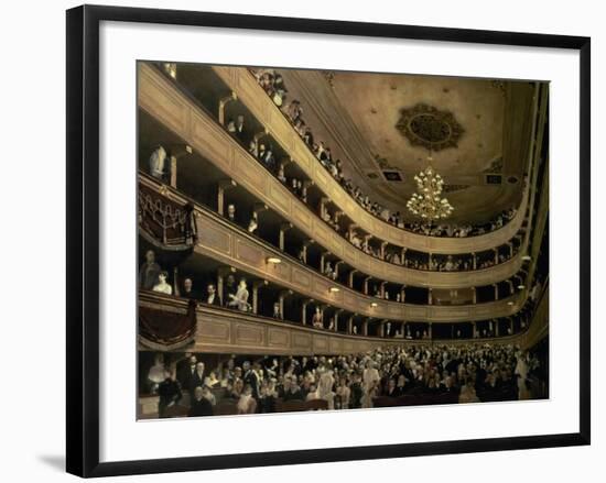 The Auditorium of the Old Castle Theatre, 1888-Gustav Klimt-Framed Giclee Print