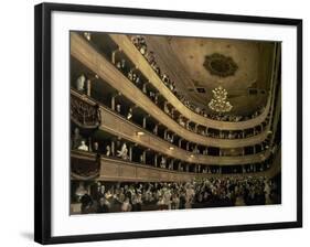 The Auditorium of the Old Castle Theatre, 1888-Gustav Klimt-Framed Giclee Print