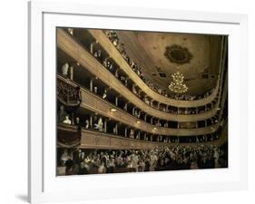 The Auditorium of the Old Castle Theatre, 1888-Gustav Klimt-Framed Giclee Print