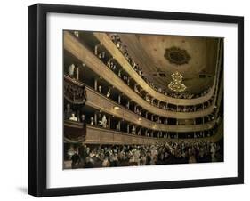 The Auditorium of the Old Castle Theatre, 1888-Gustav Klimt-Framed Giclee Print