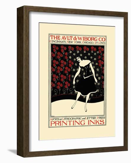 The Ault and Wiborg Co-Will Bradley-Framed Art Print