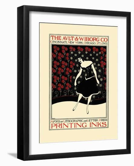 The Ault and Wiborg Co-Will Bradley-Framed Art Print