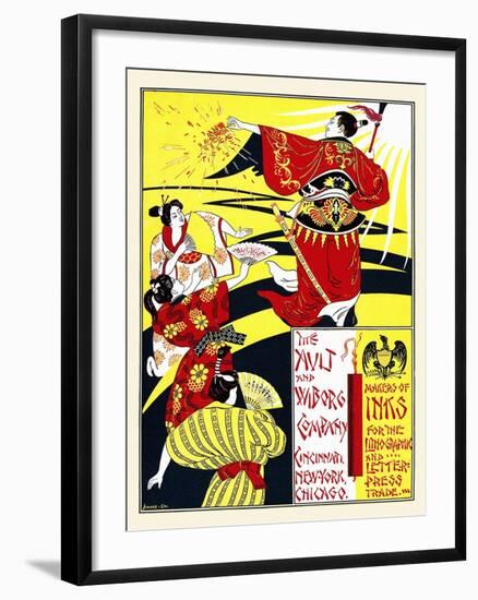 The Ault and Wiborg Company. Label Inks-null-Framed Art Print
