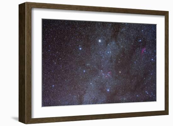 The Auriga Constellation Showing Lanes of Dark Nebulosity-null-Framed Photographic Print